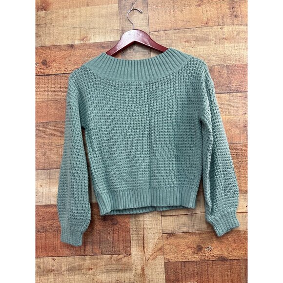 Full Circle Trends Womens Knit Sweater S 100% Acrylic Cable & Textured Design Te - Picture 5 of 6